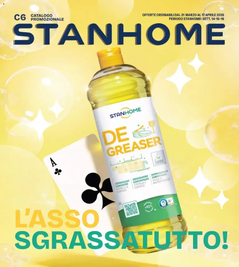 Stanhome catalogo 31.03 al 17.04.2026 L’asso sgrassatutto Stanhome
