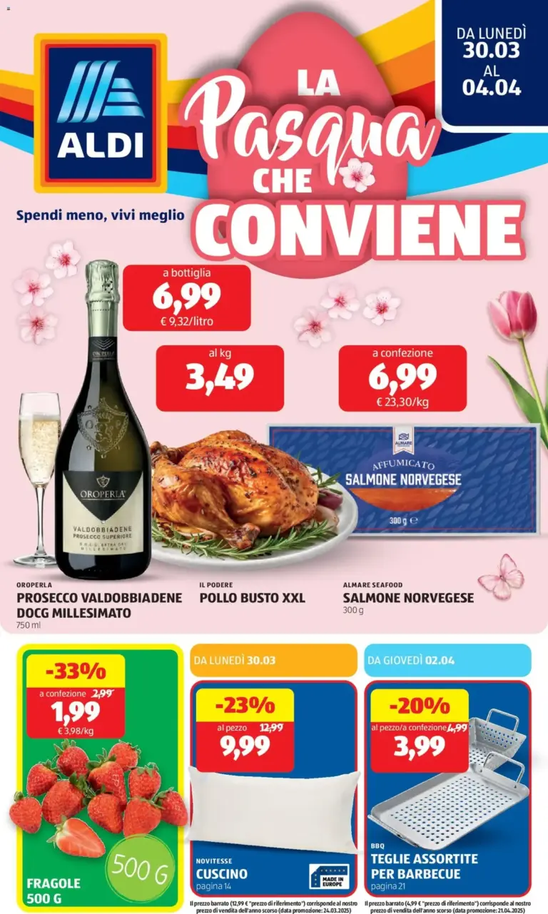 Aldi volantino dal 30.03.2026 – Offerte di Pasqua da Lunedì