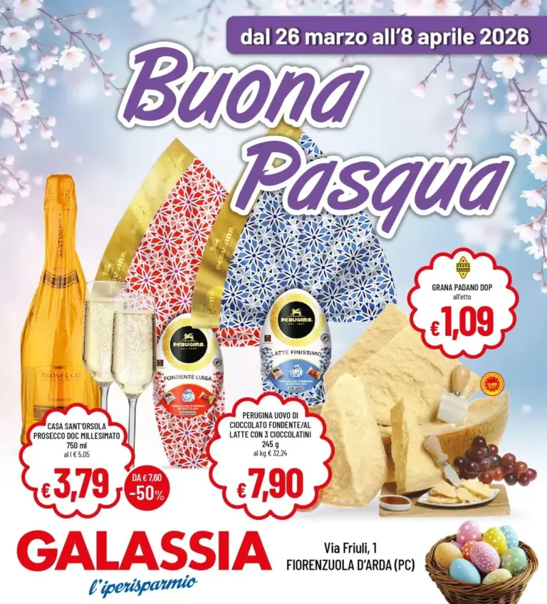 Galassia volantino dal 26.03.2026 – Occasioni di Pasqua dal 26 Marzo