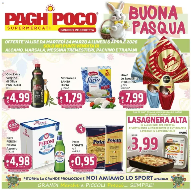 Paghi Poco volantino dal 24.03.2026 – Offerte Speciali da Martedì Trapani