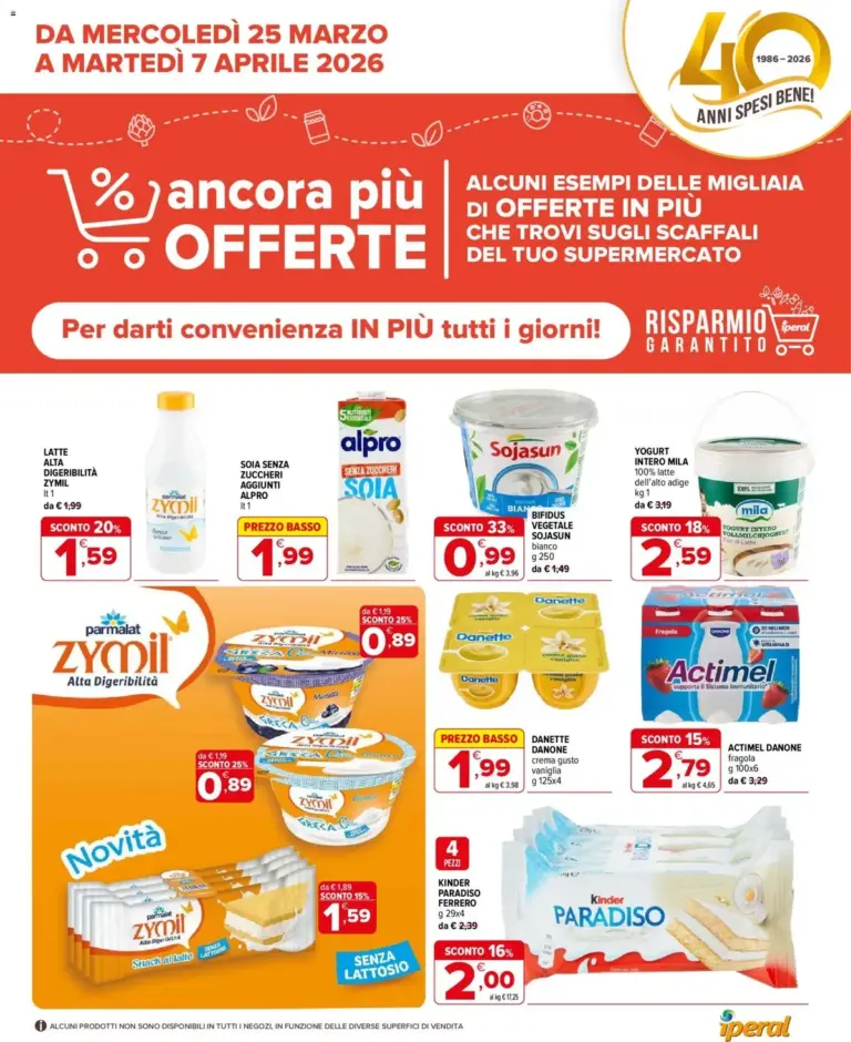 Iperal volantino dal 25.03.2026 – Ancora Più Offerte da Mercoledì