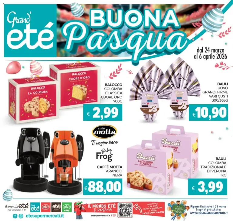 Ete volantino dal 24.03.2026 – Grandeté Offerte Pasquali da Lunedì