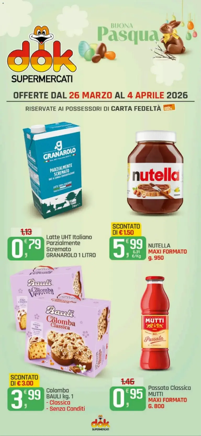Dok volantino dal 26.03.2026 – Offerte Pasqua Calabria dal Venerdì