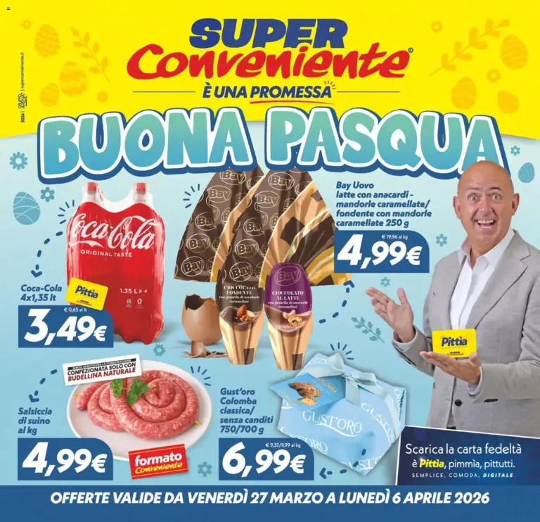 Superconveniente volantino dal 27.03.2026 – Promozioni di Pasqua da Venerdì