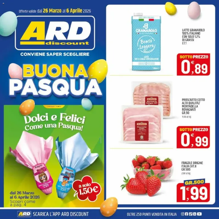Ard Discount volantino dal 26.03.2026 – Offerte Pasquali da Giovedì Sardegna