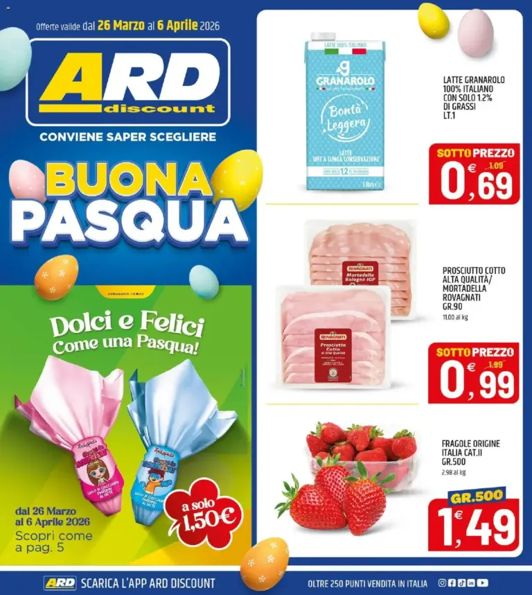 Ard Discount volantino dal 26.03.2026 – Speciale Pasqua da Giovedì