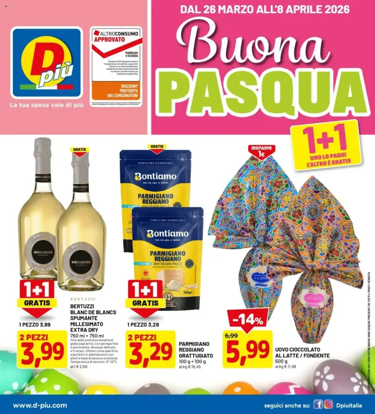 D Piu volantino dal 26.03.2026 – Offerte Speciali dal Giovedì