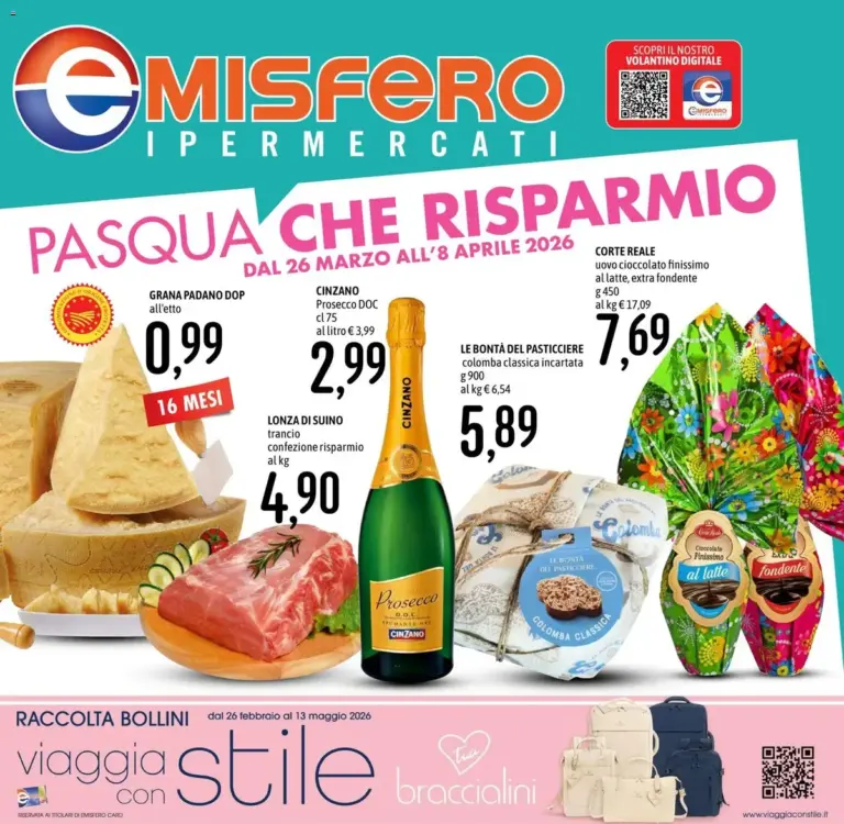 Emisfero volantino dal 26.03.2026 – Super Offerte Pasquali dal Giovedì