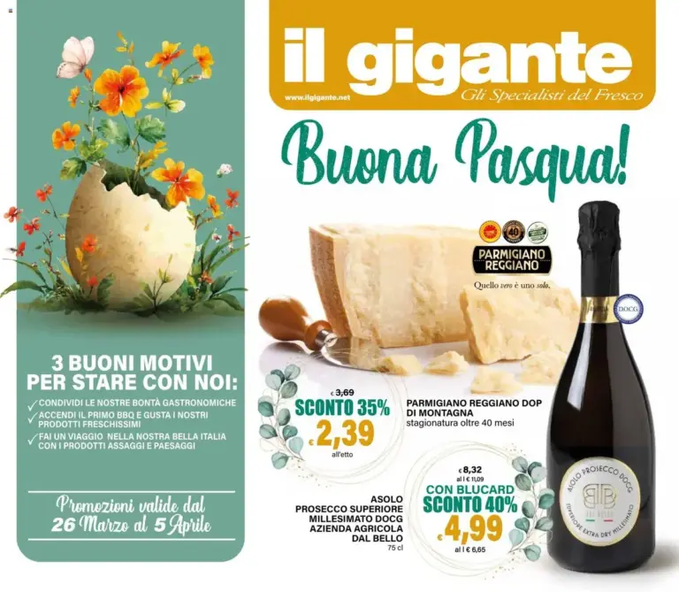 Il Gigante volantino dal 26.03.2026 – Offerte Pasquali da Giovedì