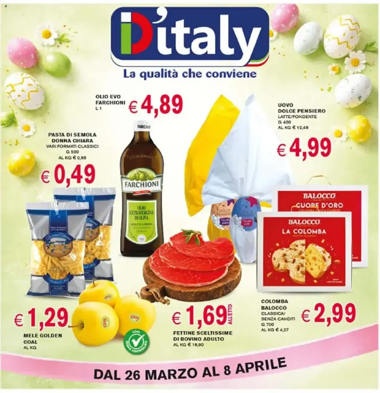 Coal volantino dal 26.03.2026 – Super offerte D’Italy da Giovedì