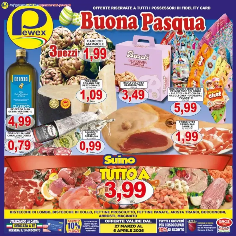 Pewex volantino dal 27.03.2026 – Offerte di Pasqua da Giovedì