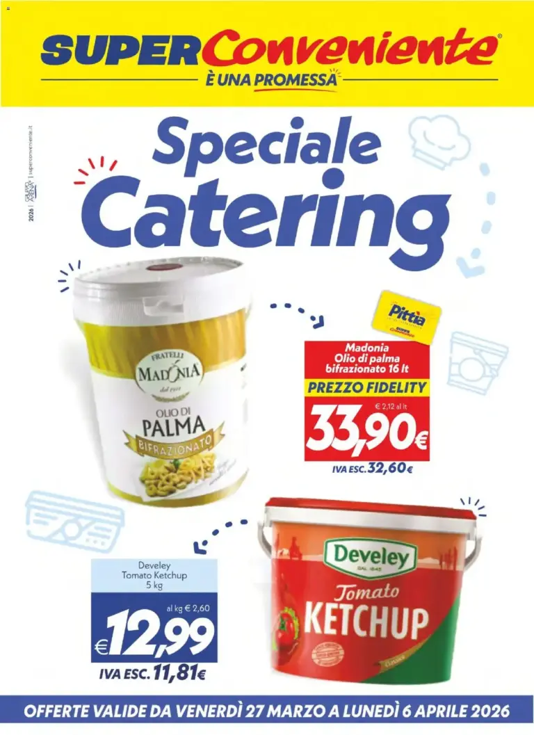 Superconveniente volantino dal 27.03.2026 – Speciale Catering da Venerdì, Catering Enna, Misterbianco