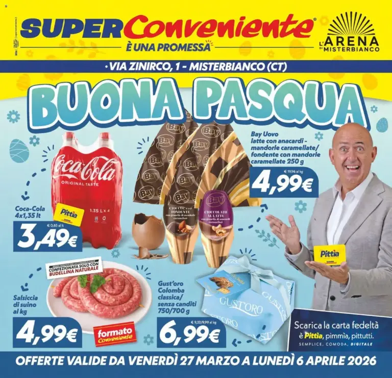 Superconveniente volantino dal 27.03.2026 – Super Offerte di Pasqua Misterbianco