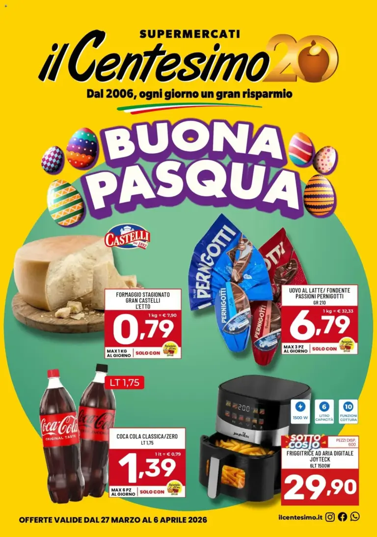Il Centesimo volantino dal 27.03.2026 – Grandi Offerte di Pasqua