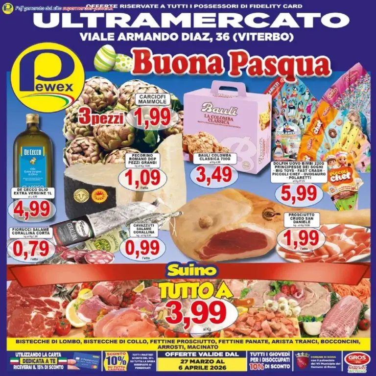 Pewex volantino dal 27.03.2026 – Super Offerte Viterbo da Giovedì