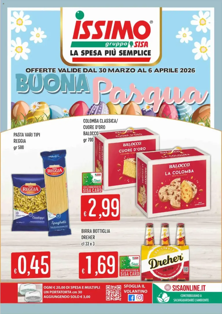 Sisa volantino dal 30.03.2026 – Super Offerte Issimo dal Lunedì