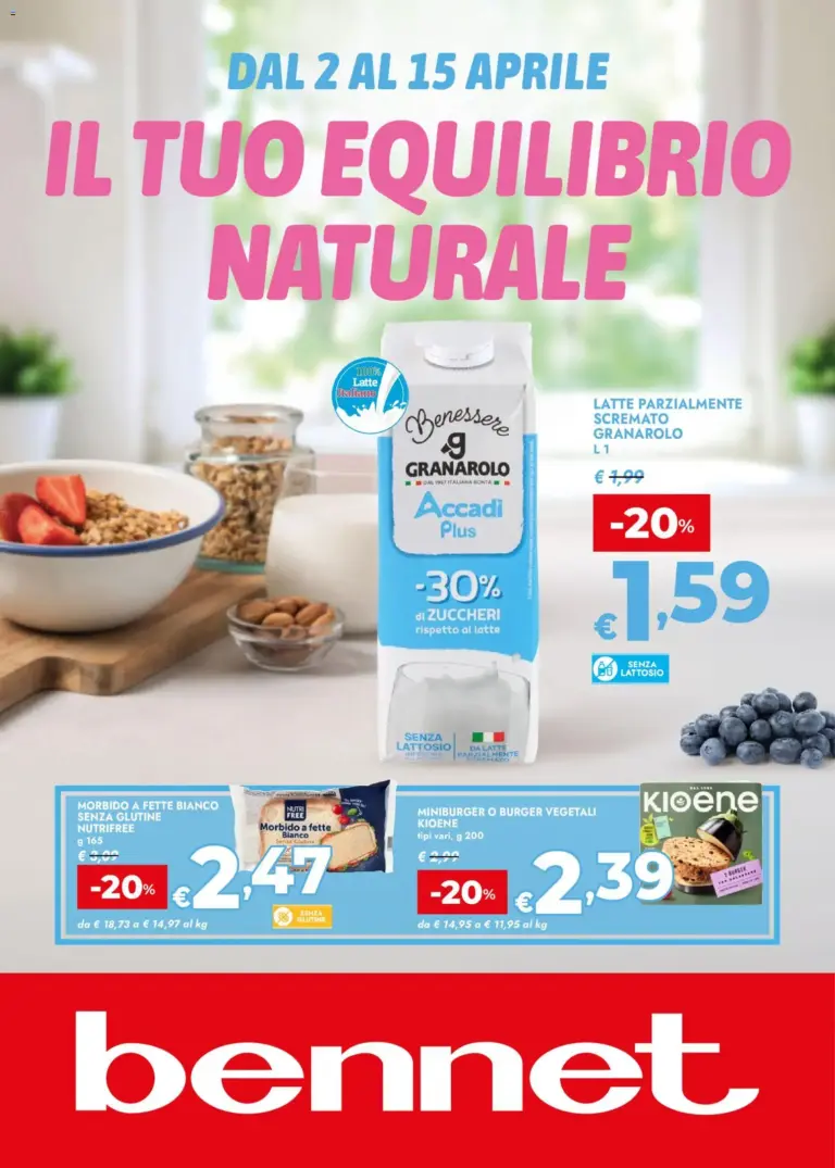 Bennet volantino dal 2 al 15 aprile 2026 Il tuo equilibrio naturale