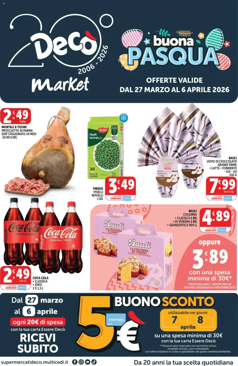 Deco volantino 27.03 al 6.04.2026 Puglia Offerte Buona Pasqua