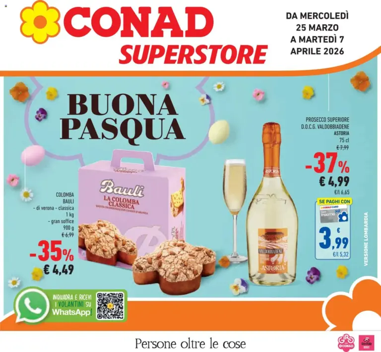 Conad volantino 25.03 al 7.04.2026 Lombardia Speciale Buona Pasqua