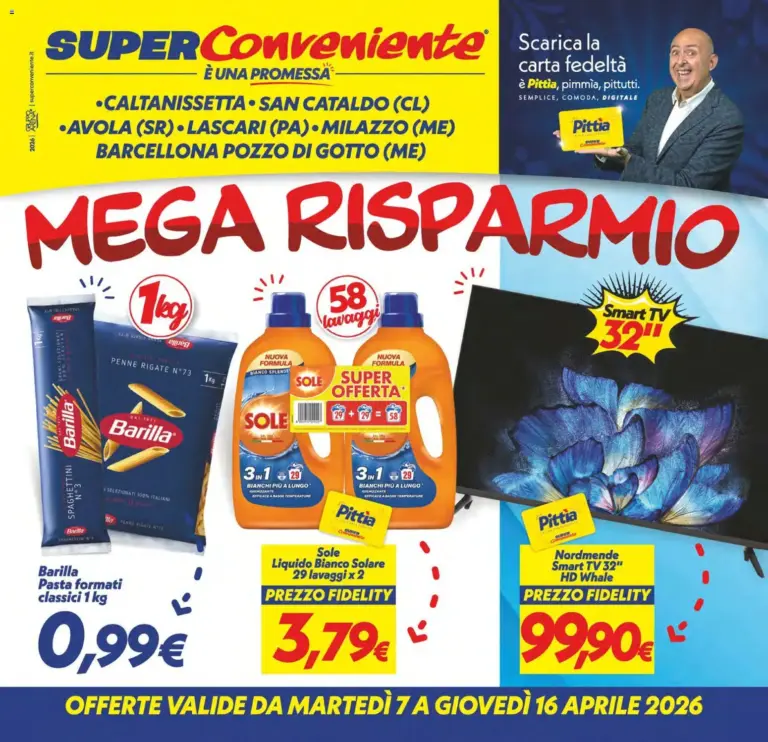 Superconveniente volantino 07.04.2026 – 16.04.2026 Caltanissetta, San Cataldo,