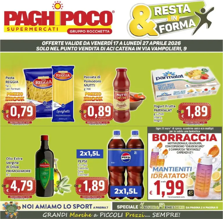 Paghi Poco Volantino 17/04/2026 - 27/04/2026 Aci Catena