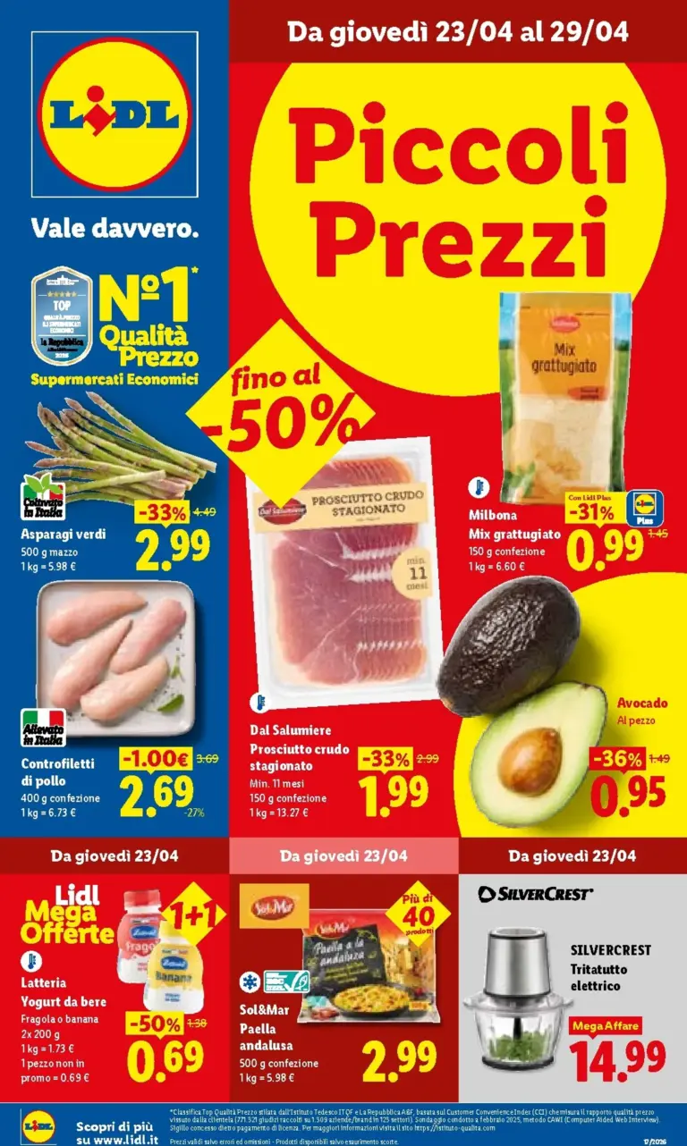 Lidl Volantino 23/04/2026 - 29/04/2026