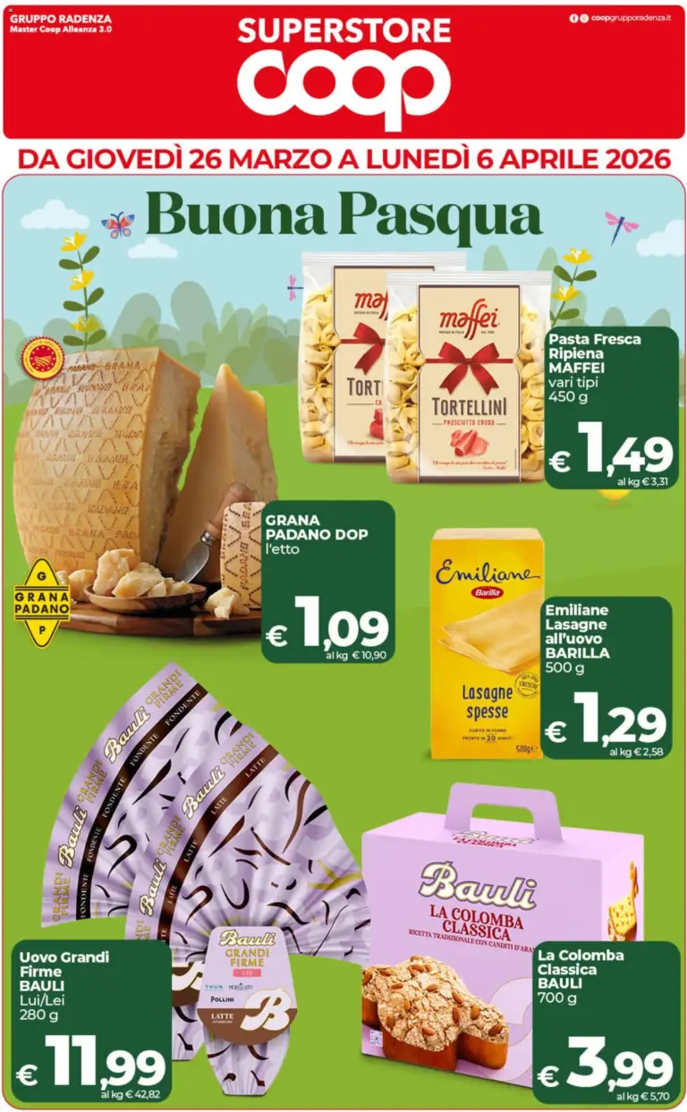 Coop volantino 26.03 al 6.04.2026 Speciale Buona Pasqua